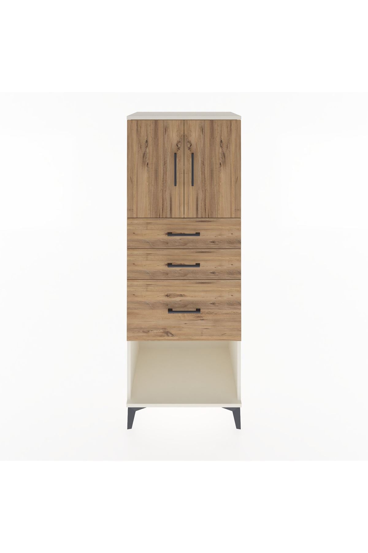 Hyperion Dolap 2 Raflı 3 Çekmeceli 2 Kapaklı 60x44x163 Aytaşı-Çam