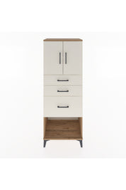 Hyperion Dolap 2 Raflı 3 Çekmeceli 2 Kapaklı 60x44x163 Çam-Aytaşı