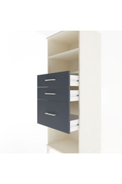 Hyperion Dolap 2 Raflı 3 Çekmeceli 60x44x163 Aytaşı-Antrasit