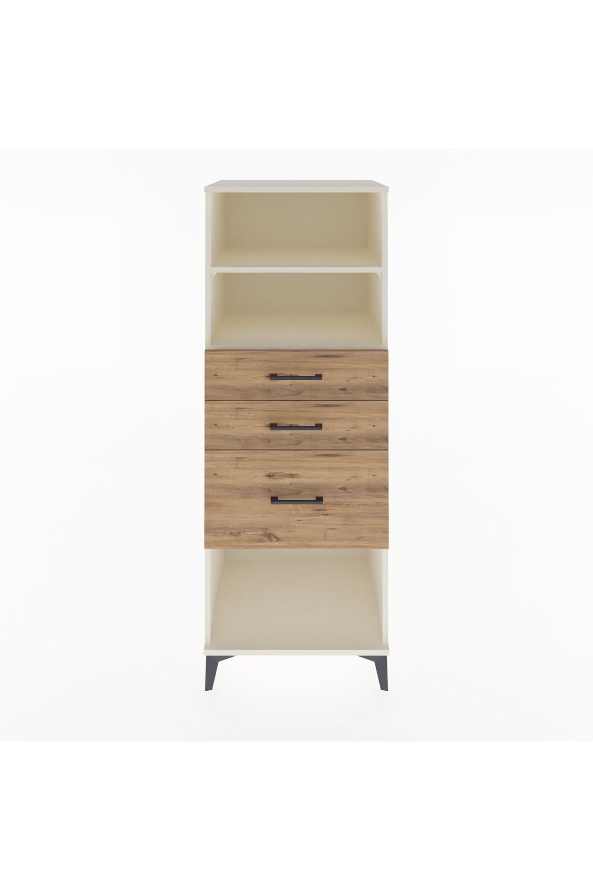 Hyperion Dolap 2 Raflı 3 Çekmeceli 60x44x163 Aytaşı-Çam