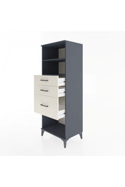 Hyperion Dolap 2 Raflı 3 Çekmeceli 60x44x163 Antrasit-Aytaşı