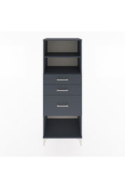 Hyperion Dolap 2 Raflı 3 Çekmeceli 60x44x163 Antrasit-Antrasit