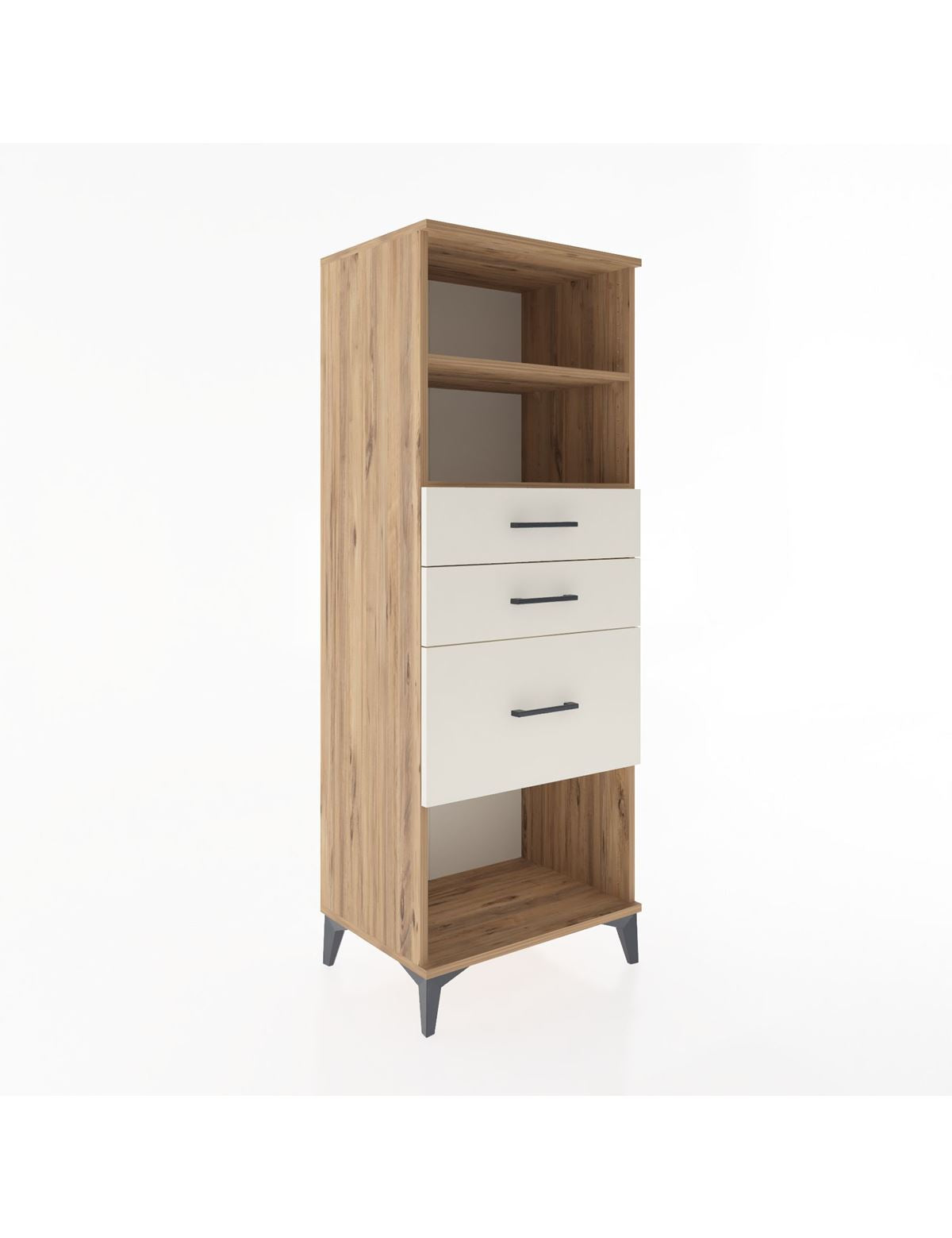 Hyperion Dolap 2 Raflı 3 Çekmeceli 60x44x163 Çam-Aytaşı