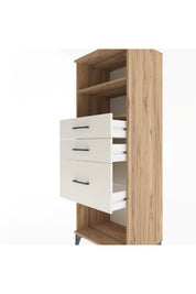 Hyperion Dolap 2 Raflı 3 Çekmeceli 60x44x163 Çam-Aytaşı