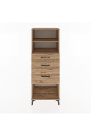 Hyperion Dolap 2 Raflı 3 Çekmeceli 60x44x163 Çam-Çam