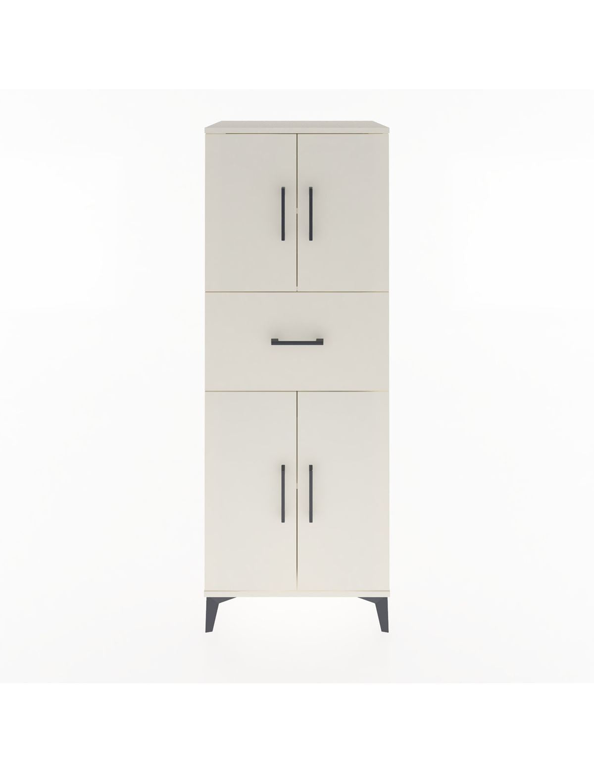 Hyperion Dolap 3 Raflı Tek Çekmeceli 4 Kapaklı 60x44x163 Aytaşı-Aytaşı