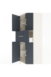 Hyperion Dolap 3 Raflı Tek Çekmeceli 4 Kapaklı 60x44x163 Aytaşı-Antrasit