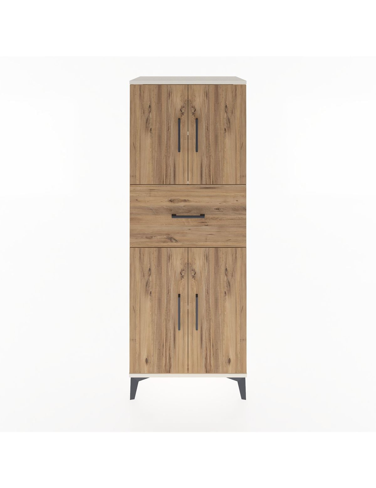 Hyperion Dolap 3 Raflı Tek Çekmeceli 4 Kapaklı 60x44x163 Aytaşı-Çam