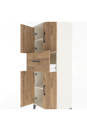 Hyperion Dolap 3 Raflı Tek Çekmeceli 4 Kapaklı 60x44x163 Aytaşı-Çam