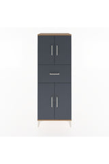 Hyperion Dolap 3 Raflı Tek Çekmeceli 4 Kapaklı 60x44x163