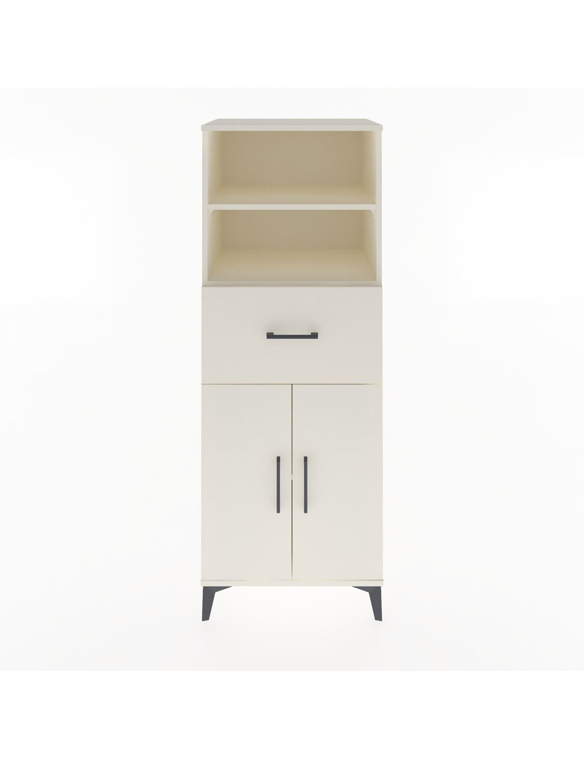 Hyperion Dolap 3 Raflı Tek Çekmeceli 2 Kapaklı 60x44x163 Aytaşı-Aytaşı