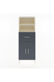 Hyperion Dolap 3 Raflı Tek Çekmeceli 2 Kapaklı 60x44x163 Aytaşı-Antrasit