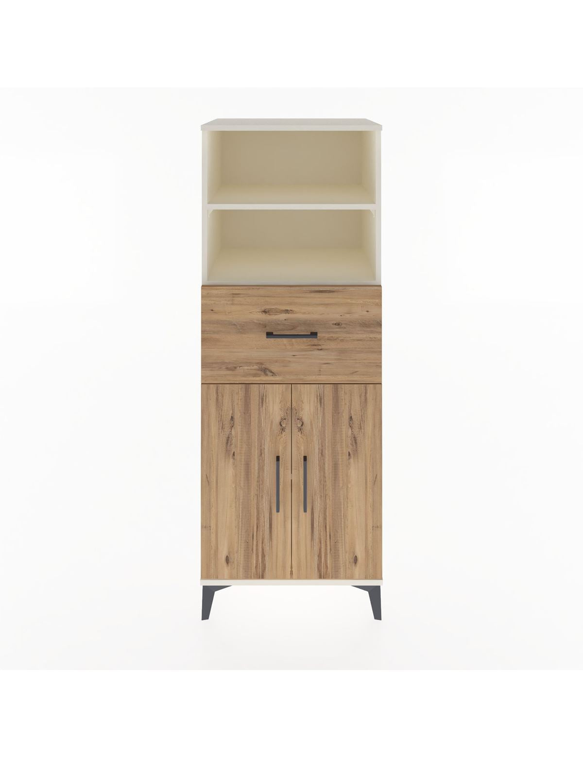 Hyperion Dolap 3 Raflı Tek Çekmeceli 2 Kapaklı 60x44x163 Aytaşı-Çam