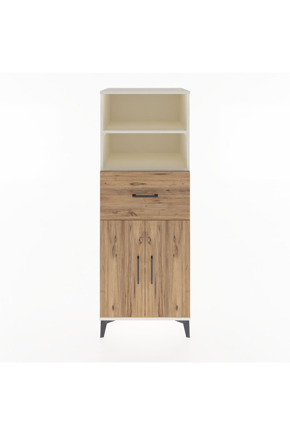Hyperion Dolap 3 Raflı Tek Çekmeceli 2 Kapaklı 60x44x163 Aytaşı-Çam