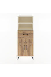 Hyperion Dolap 3 Raflı Tek Çekmeceli 2 Kapaklı 60x44x163 Aytaşı-Çam