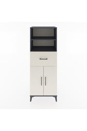 Hyperion Dolap 3 Raflı Tek Çekmeceli 2 Kapaklı 60x44x163 Antrasit-Aytaşı