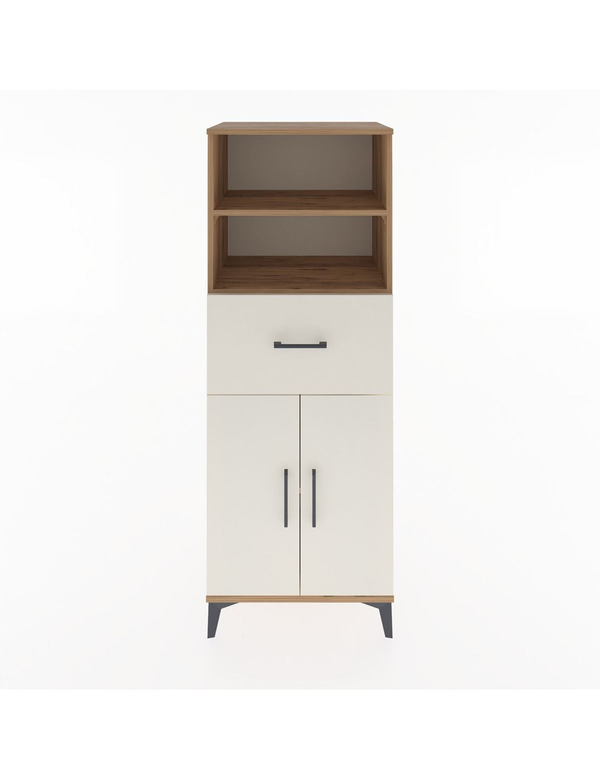 Hyperion Dolap 3 Raflı Tek Çekmeceli 2 Kapaklı 60x44x163 Çam-Aytaşı