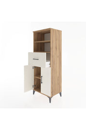 Hyperion Dolap 3 Raflı Tek Çekmeceli 2 Kapaklı 60x44x163 Çam-Aytaşı