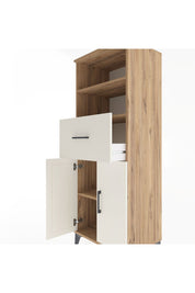Hyperion Dolap 3 Raflı Tek Çekmeceli 2 Kapaklı 60x44x163 Çam-Aytaşı