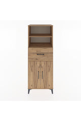 Hyperion Dolap 3 Raflı Tek Çekmeceli 2 Kapaklı 60x44x163