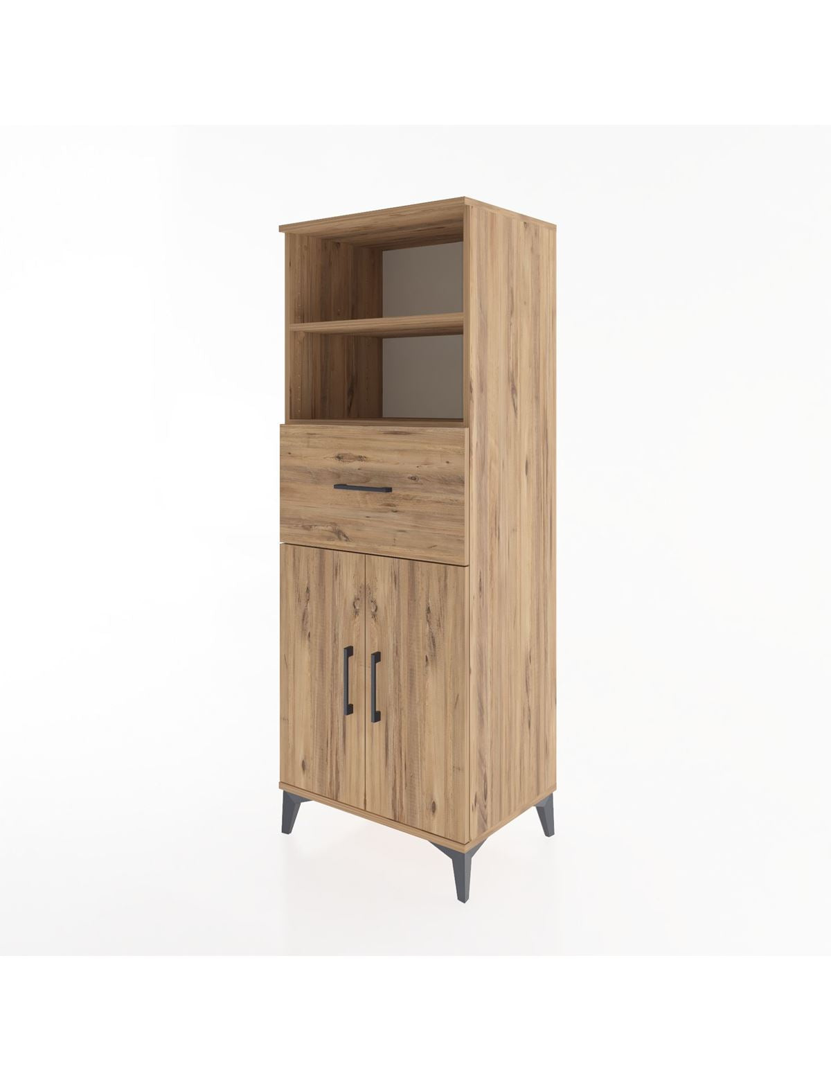 Hyperion Dolap 3 Raflı Tek Çekmeceli 2 Kapaklı 60x44x163 - S53M042V9B