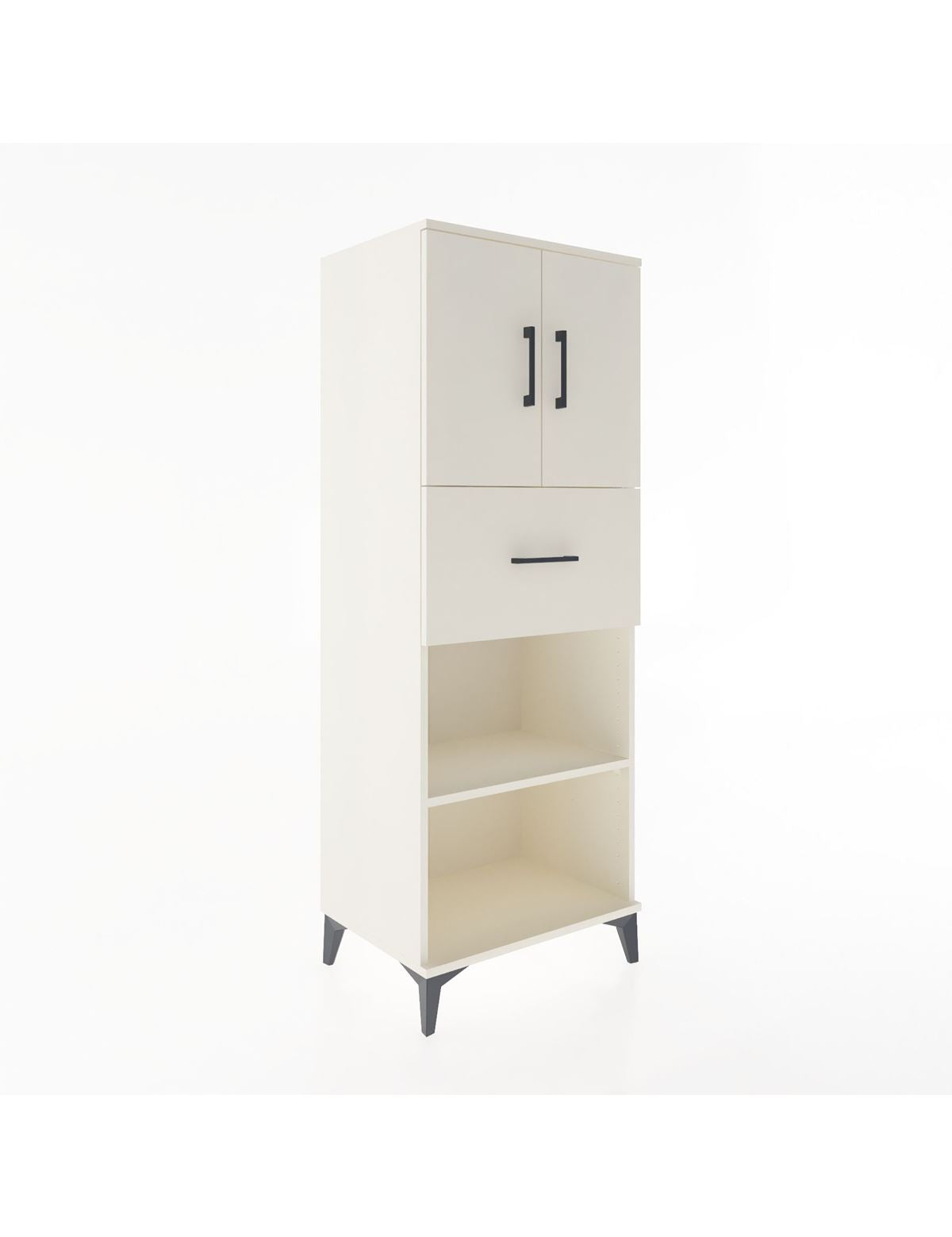 Hyperion Dolap 3 Raflı Tek Çekmeceli 2 Kapaklı 60x44x163 Aytaşı-Aytaşı