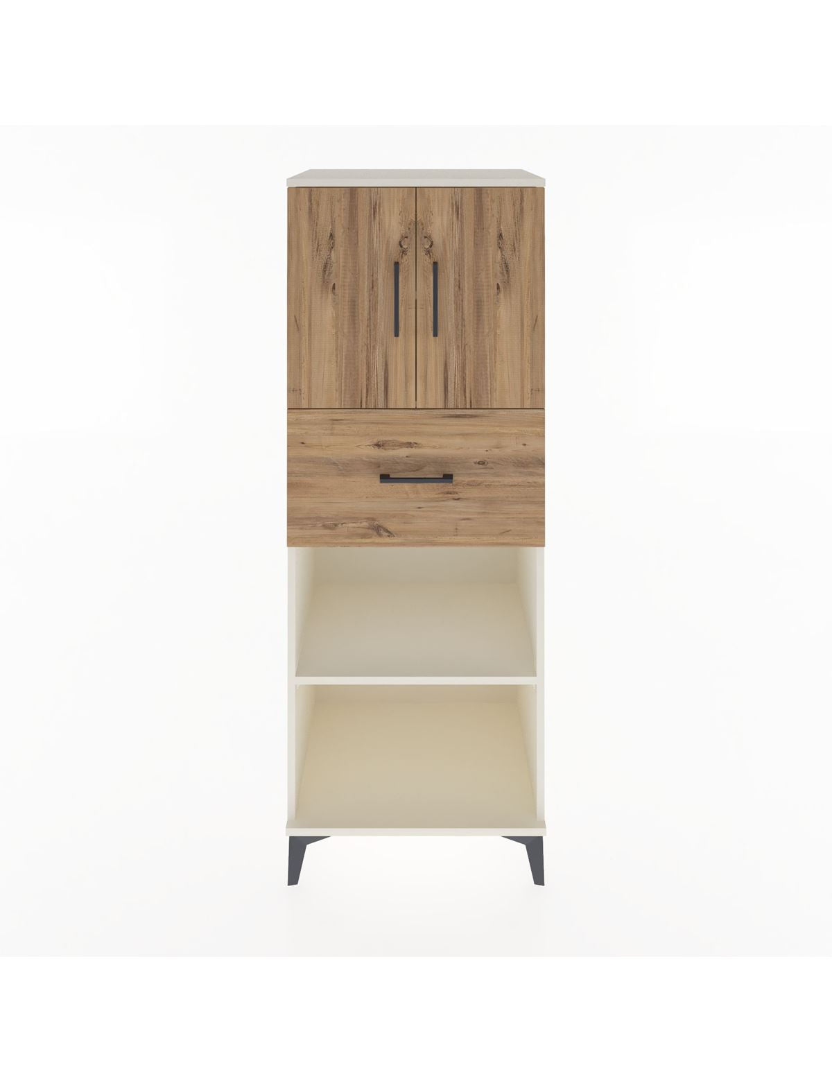 Hyperion Dolap 3 Raflı Tek Çekmeceli 2 Kapaklı 60x44x163 Aytaşı-Çam