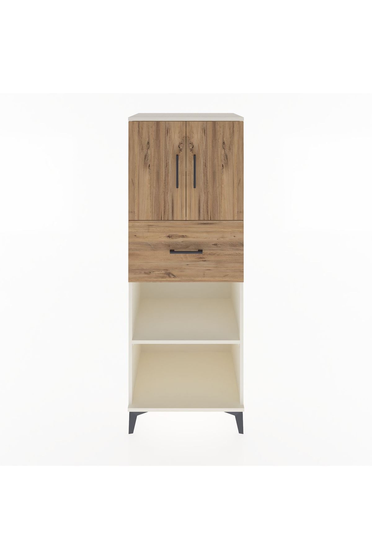 Hyperion Dolap 3 Raflı Tek Çekmeceli 2 Kapaklı 60x44x163 Aytaşı-Çam