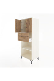 Hyperion Dolap 3 Raflı Tek Çekmeceli 2 Kapaklı 60x44x163 Aytaşı-Çam