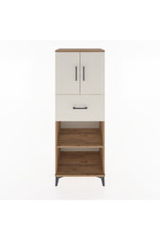 Hyperion Dolap 3 Raflı Tek Çekmeceli 2 Kapaklı 60x44x163 Çam-Aytaşı