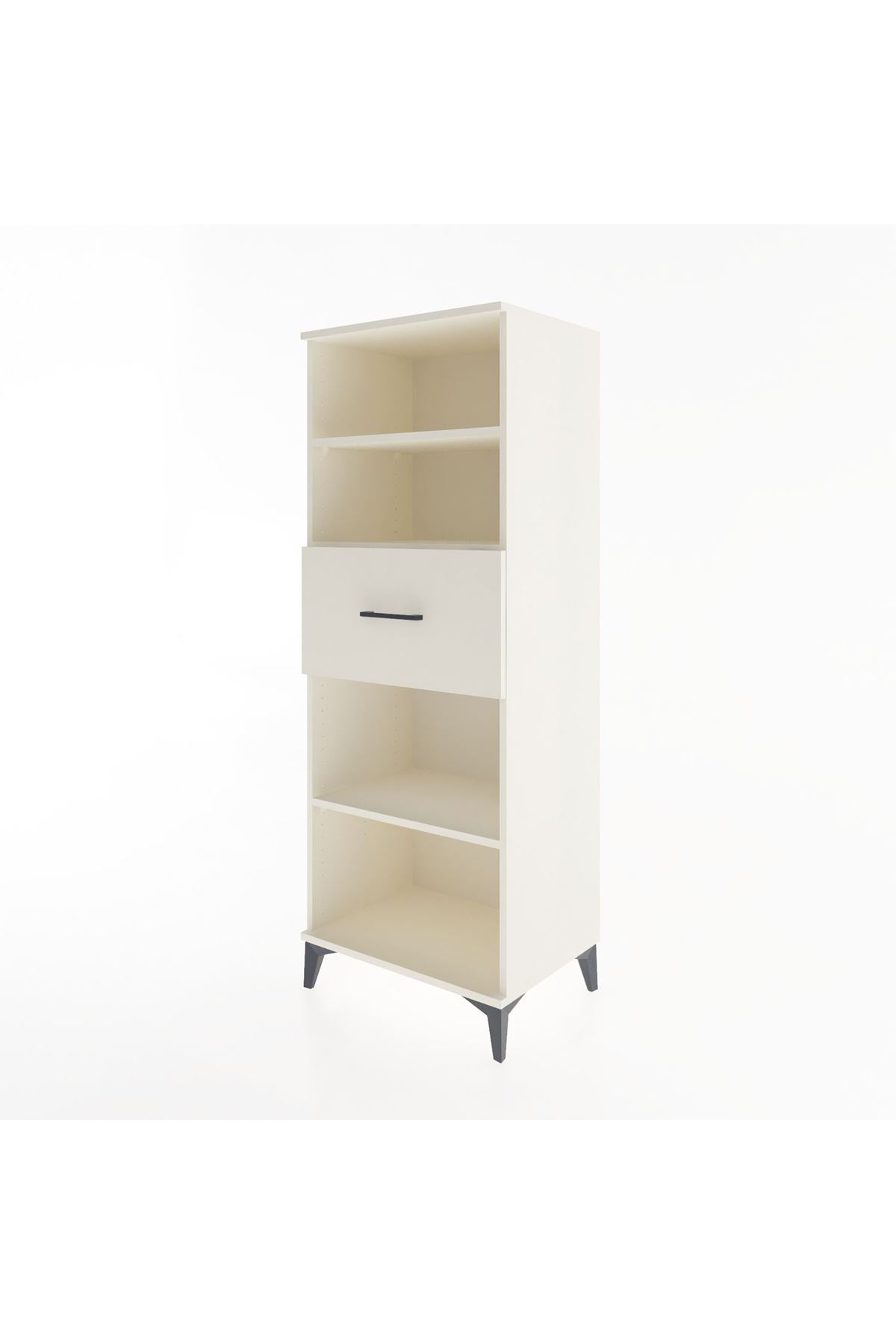 Hyperion Dolap 3 Raflı Tek Çekmeceli 60x44x163 Aytaşı-Aytaşı