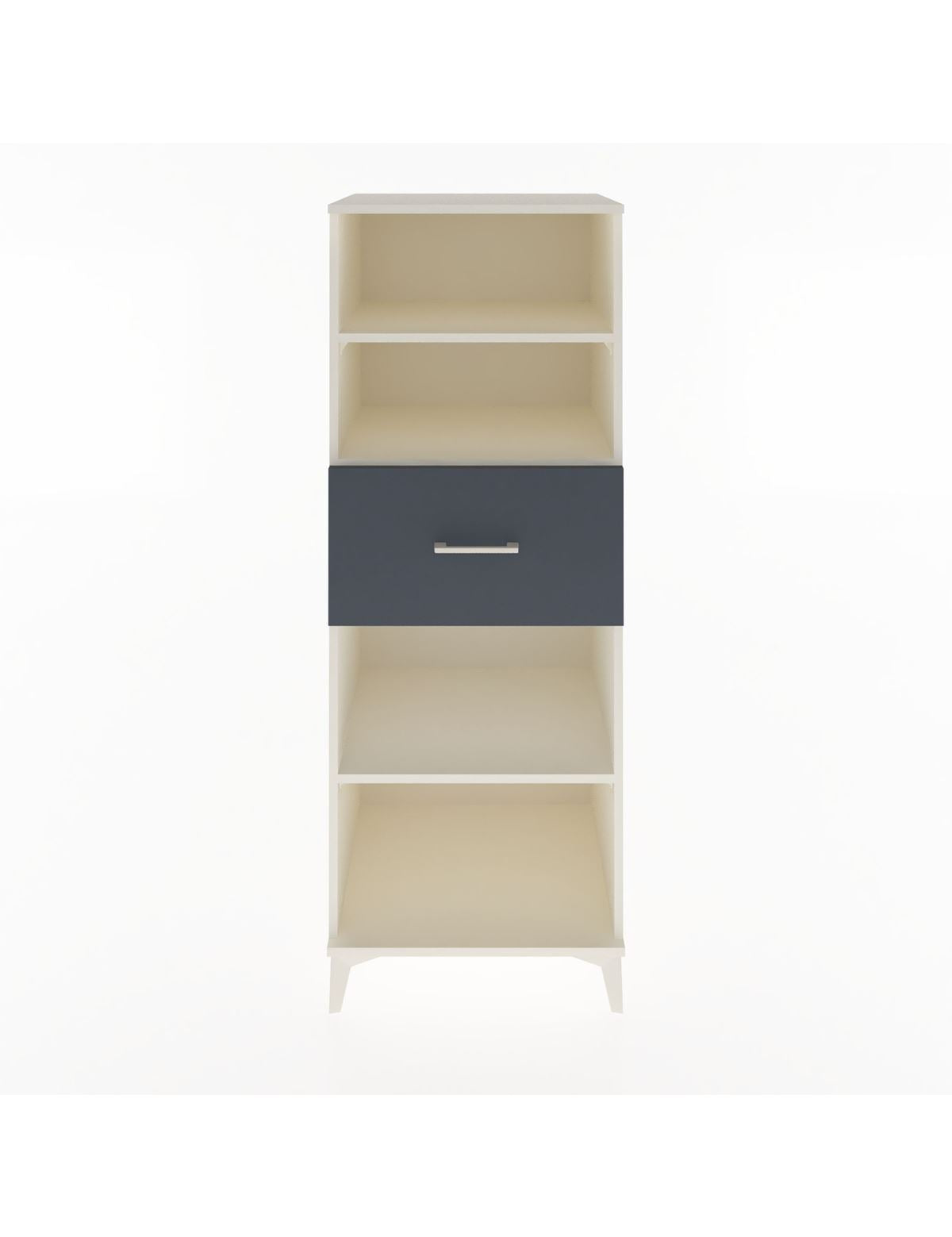 Hyperion Dolap 3 Raflı Tek Çekmeceli 60x44x163 Aytaşı-Antrasit