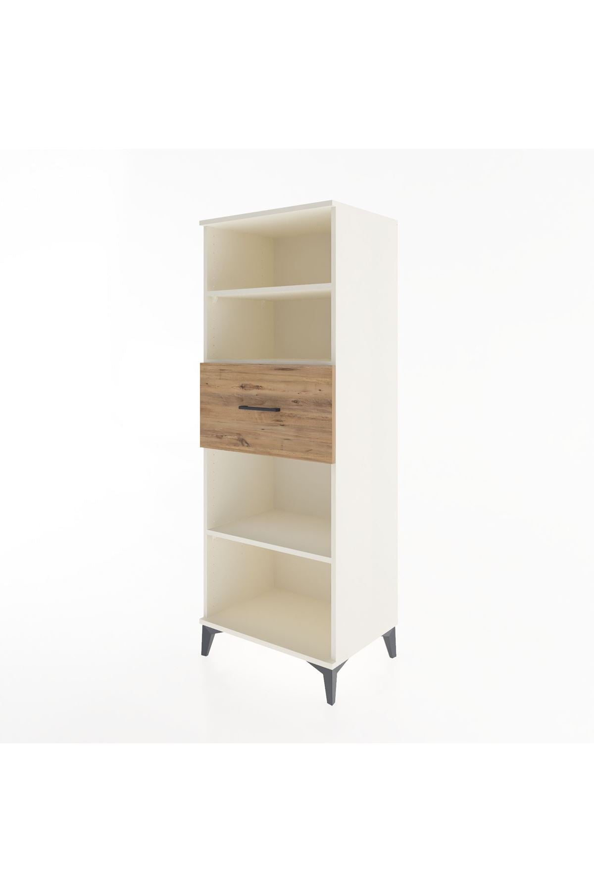 Hyperion Dolap 3 Raflı Tek Çekmeceli 60x44x163 Aytaşı-Çam