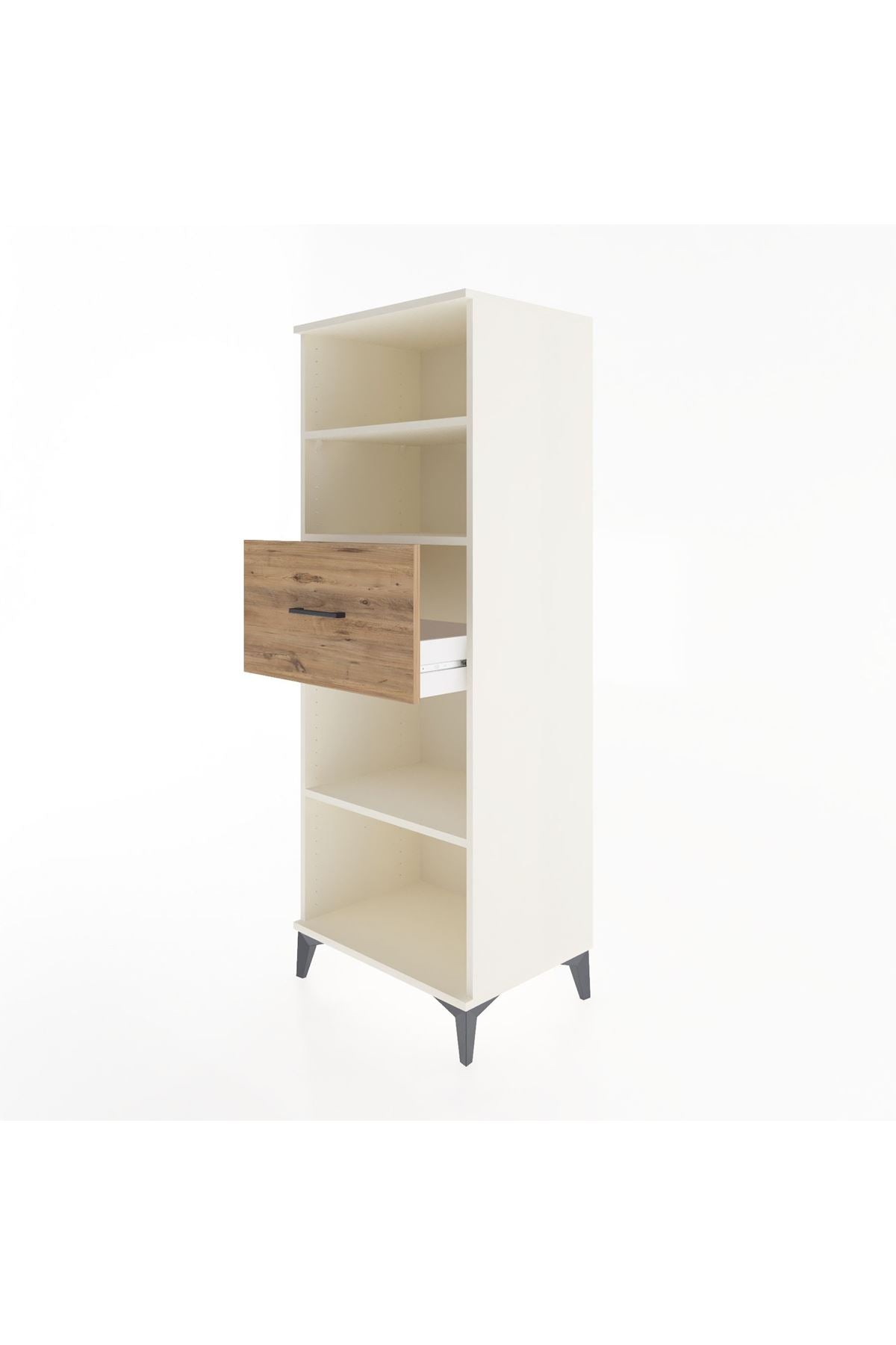 Hyperion Dolap 3 Raflı Tek Çekmeceli 60x44x163 Aytaşı-Çam