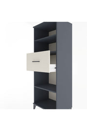 Hyperion Dolap 3 Raflı Tek Çekmeceli 60x44x163 Antrasit-Aytaşı