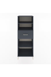 Hyperion Dolap 3 Raflı Tek Çekmeceli 60x44x163 Antrasit-Antrasit