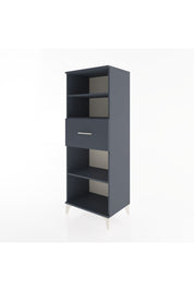 Hyperion Dolap 3 Raflı Tek Çekmeceli 60x44x163 Antrasit-Antrasit