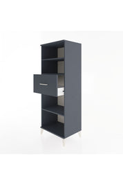 Hyperion Dolap 3 Raflı Tek Çekmeceli 60x44x163 Antrasit-Antrasit