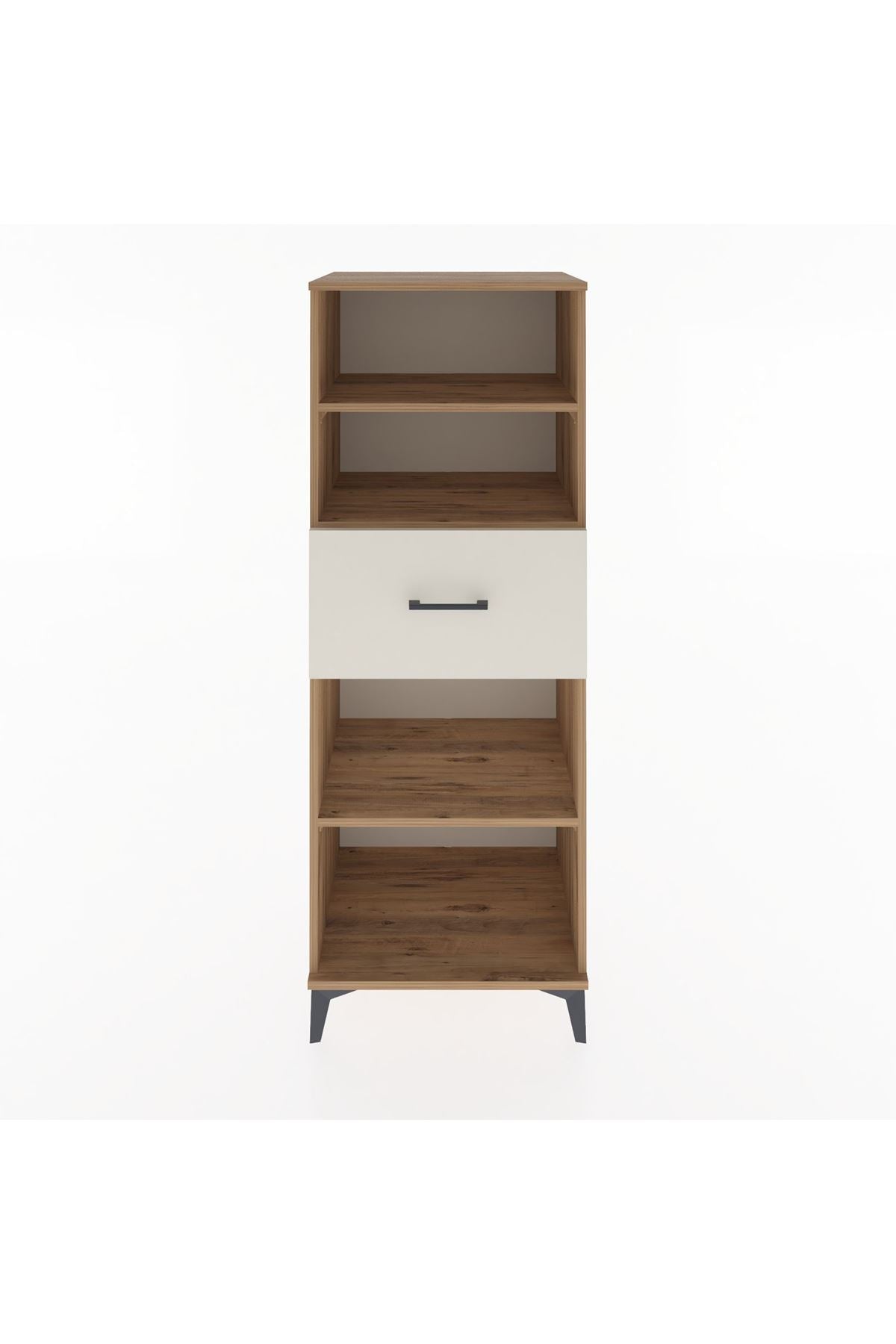 Hyperion Dolap 3 Raflı Tek Çekmeceli 60x44x163 Çam-Aytaşı