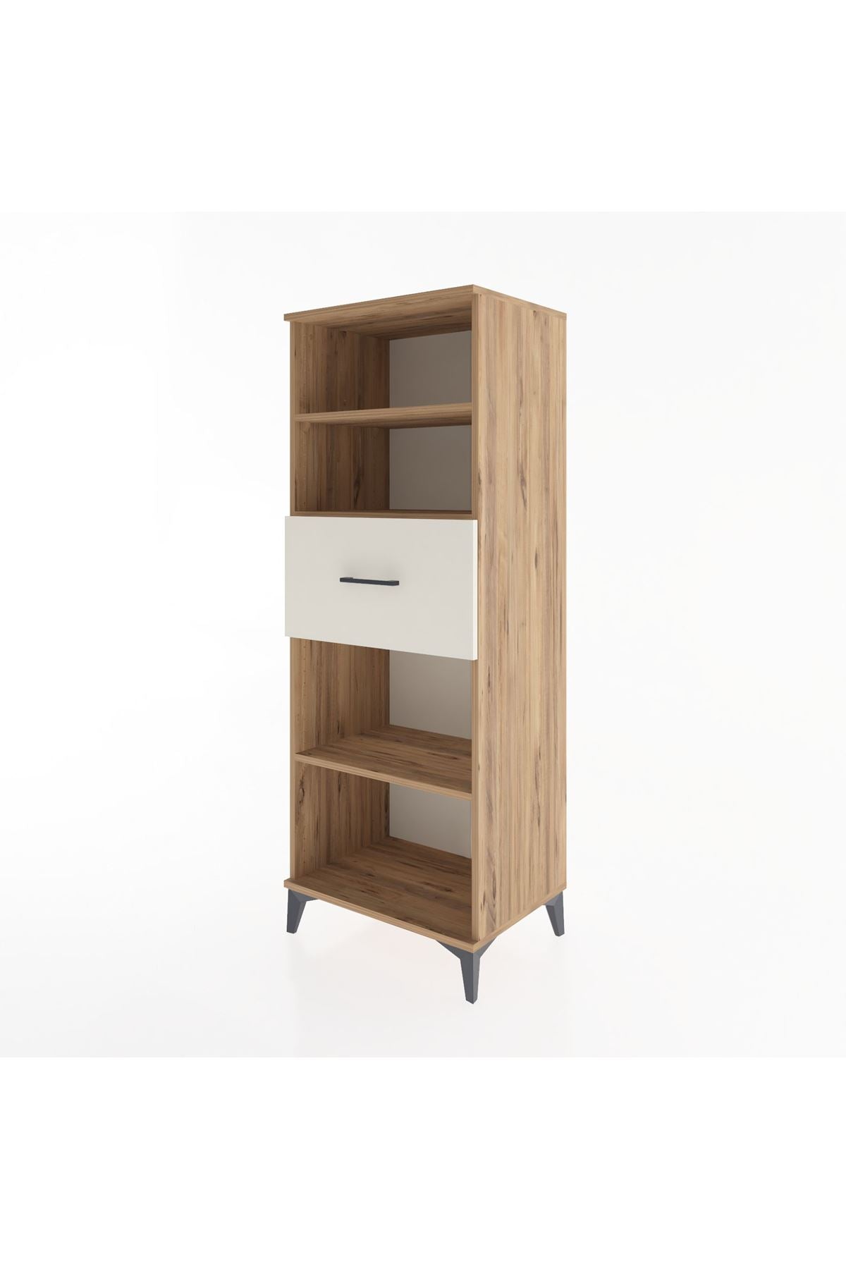 Hyperion Dolap 3 Raflı Tek Çekmeceli 60x44x163 Çam-Aytaşı