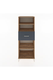 Hyperion Dolap 3 Raflı Tek Çekmeceli 60x44x163 Çam-Antrasit