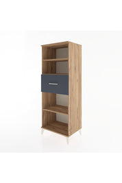 Hyperion Dolap 3 Raflı Tek Çekmeceli 60x44x163 Çam-Antrasit