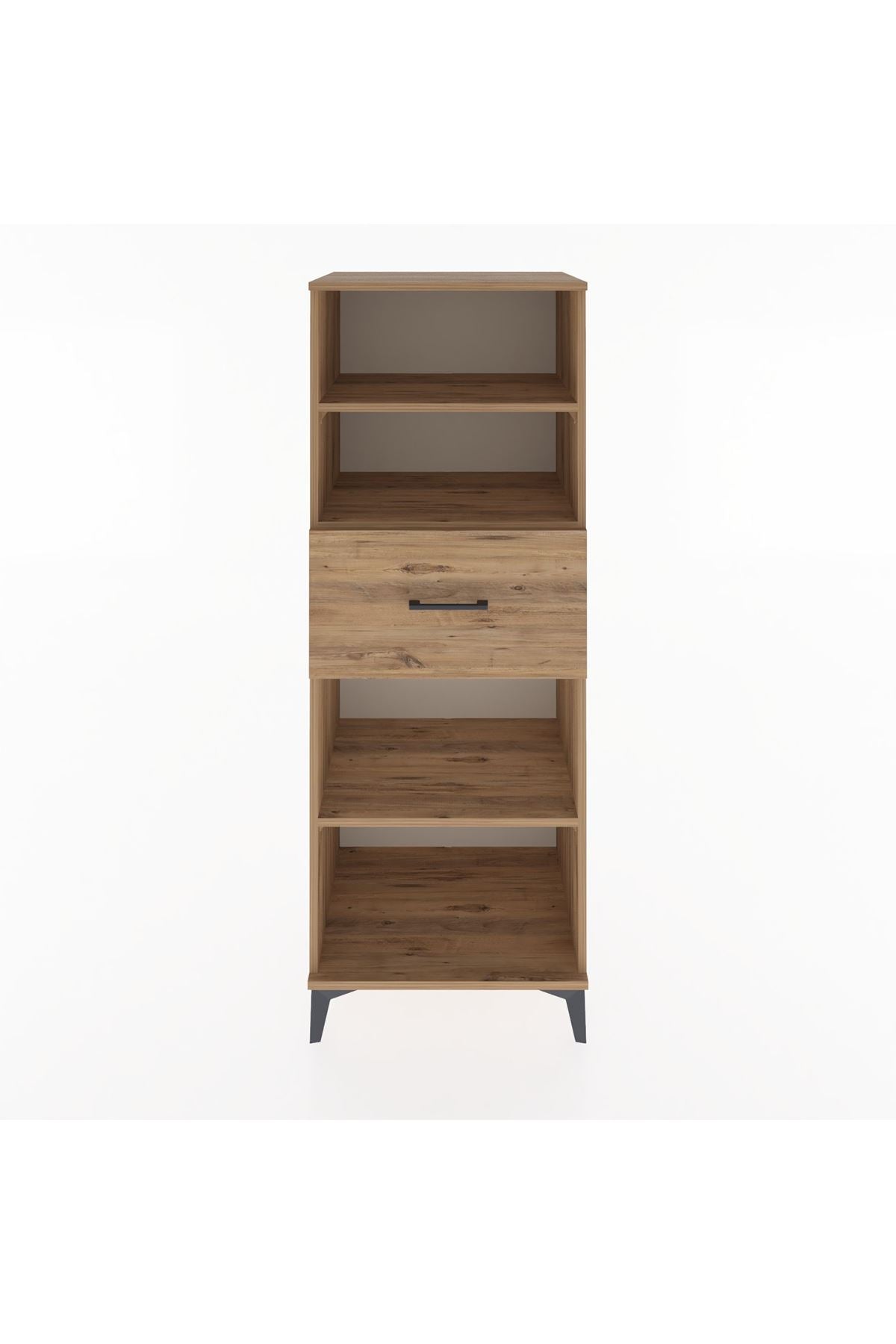 Hyperion Dolap 3 Raflı Tek Çekmeceli 60x44x163 Çam-Çam