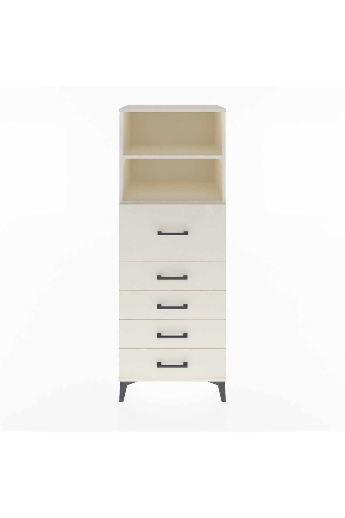 Hyperion Dolap 2 Raflı 5 Çekmeceli 60x44x163 Aytaşı-Aytaşı