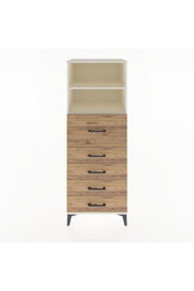 Hyperion Dolap 2 Raflı 5 Çekmeceli 60x44x163 Aytaşı-Çam