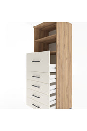 Hyperion Dolap 2 Raflı 5 Çekmeceli 60x44x163 Çam-Aytaşı