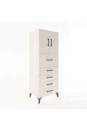 Hyperion Dolap 2 Raflı 5 Çekmeceli 2 Kapaklı 60x44x163 Aytaşı-Aytaşı