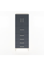 Hyperion Dolap 2 Raflı 5 Çekmeceli 2 Kapaklı 60x44x163 Aytaşı-Antrasit