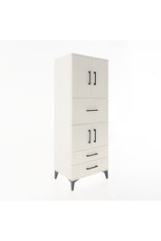 Hyperion Dolap 3 Raflı 3 Çekmeceli 4 Kapaklı 60x44x163 Aytaşı-Aytaşı