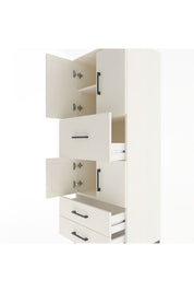 Hyperion Dolap 3 Raflı 3 Çekmeceli 4 Kapaklı 60x44x163 Aytaşı-Aytaşı